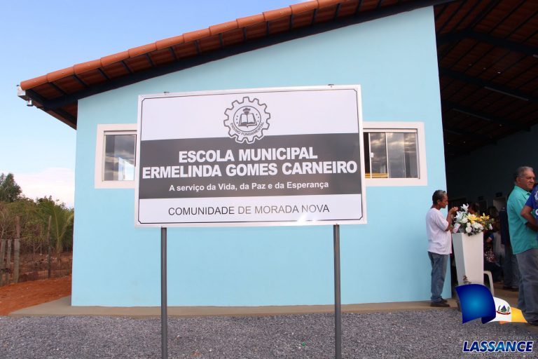 Inauguração Escola Municipal Ermelinda Gomes Carneiro