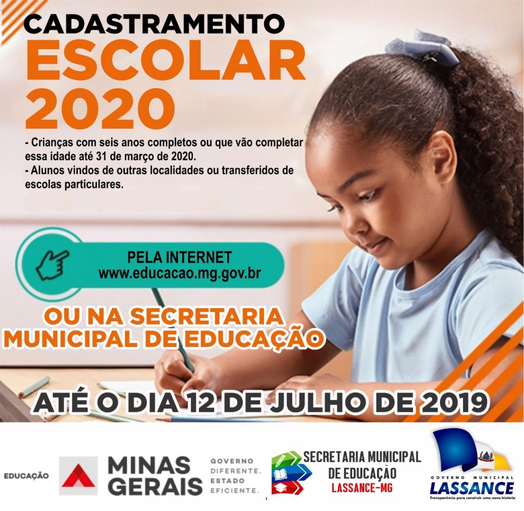 Cadastramento Escolar 2020 Prefeitura Municipal De Lassance 3599