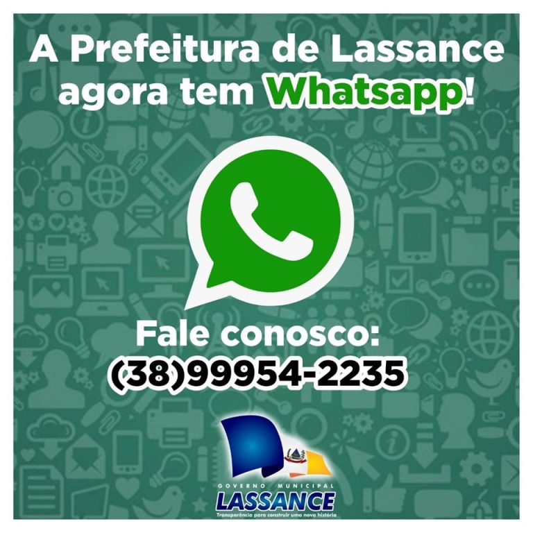 Prefeitura de Lassance agora tem Whatsapp