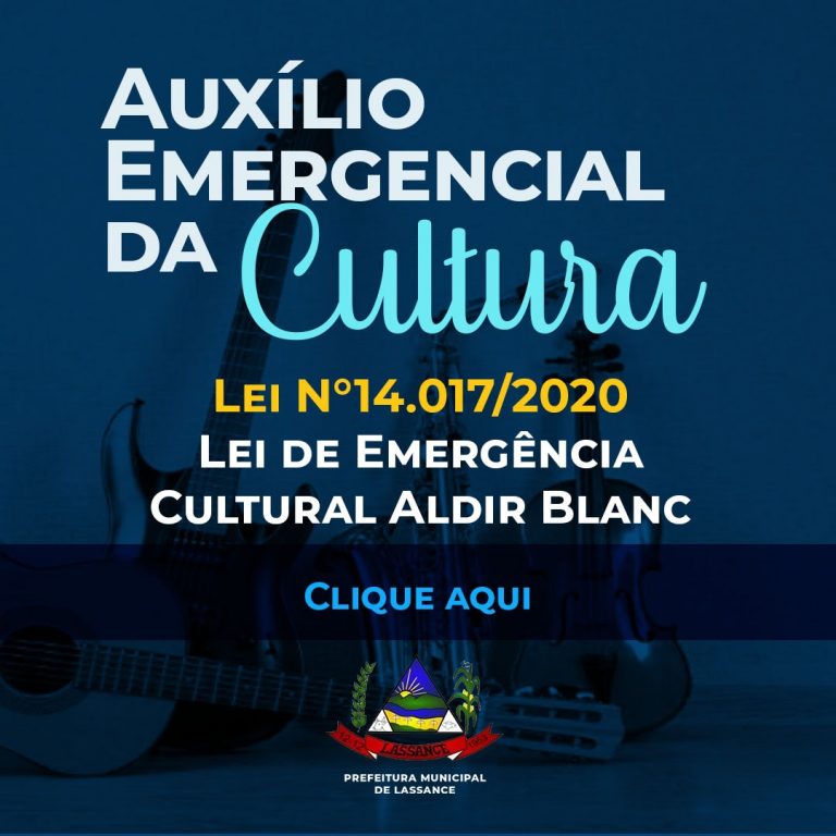 Cadastro de Artistas e Espaços Artísticos e Culturais do Município – Lei Emergencial Aldir Blanc (Lei 14.107/20)