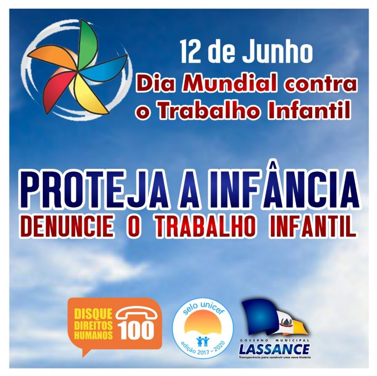 Dia Mundial Contra o Trabalho Infantil