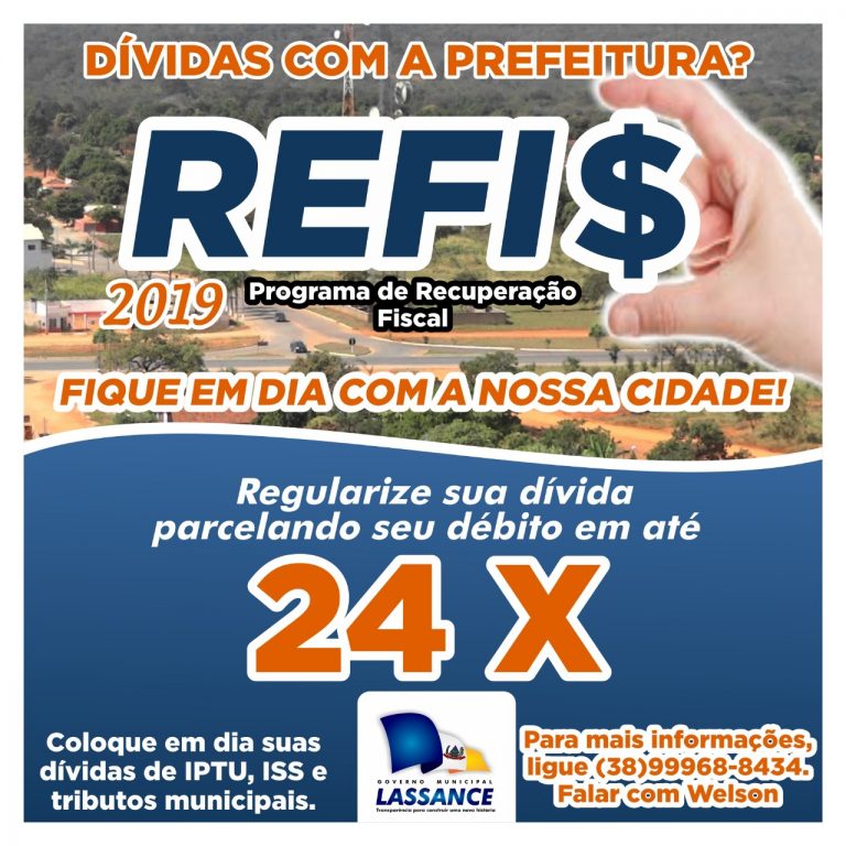 REFIS 2019 – Programa de Recuperação Fiscal