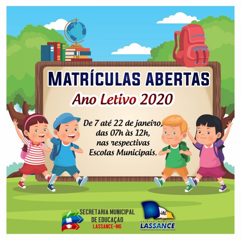 Matrículas Abertas – Ano Letivo 2020