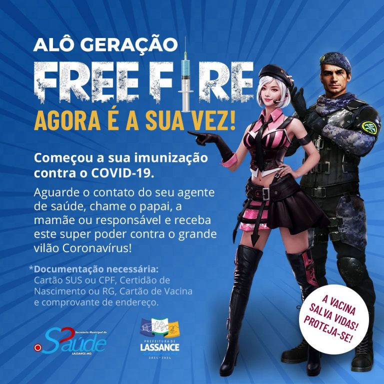 Vacinação COVID-19 – Geração Free Fire