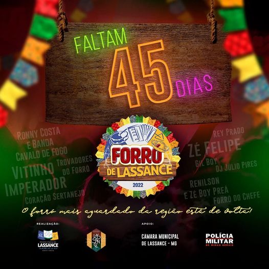 Faltam 45 DIAS