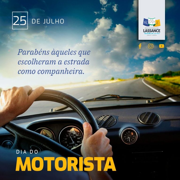 25 de Julho – Dia do Motorista!