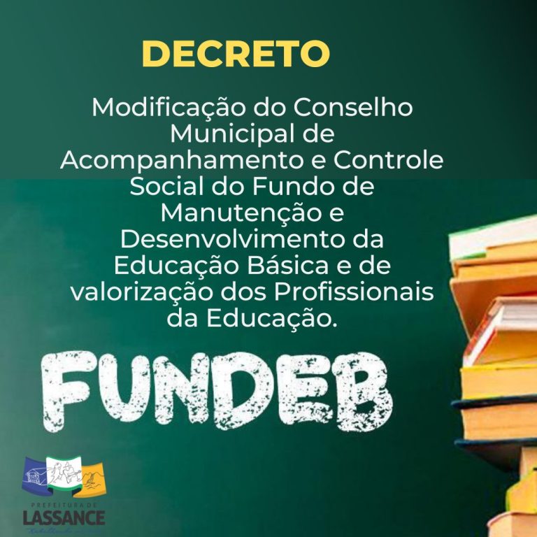 Alteração do Conselho Municipal Fundeb