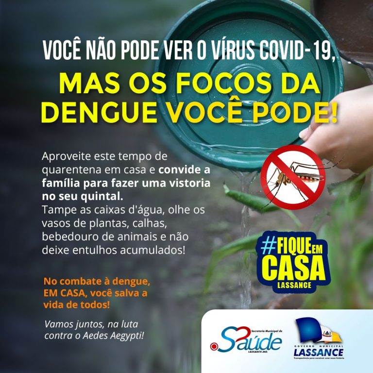 Campanha reforça cuidados no combate à dengue na quarentena