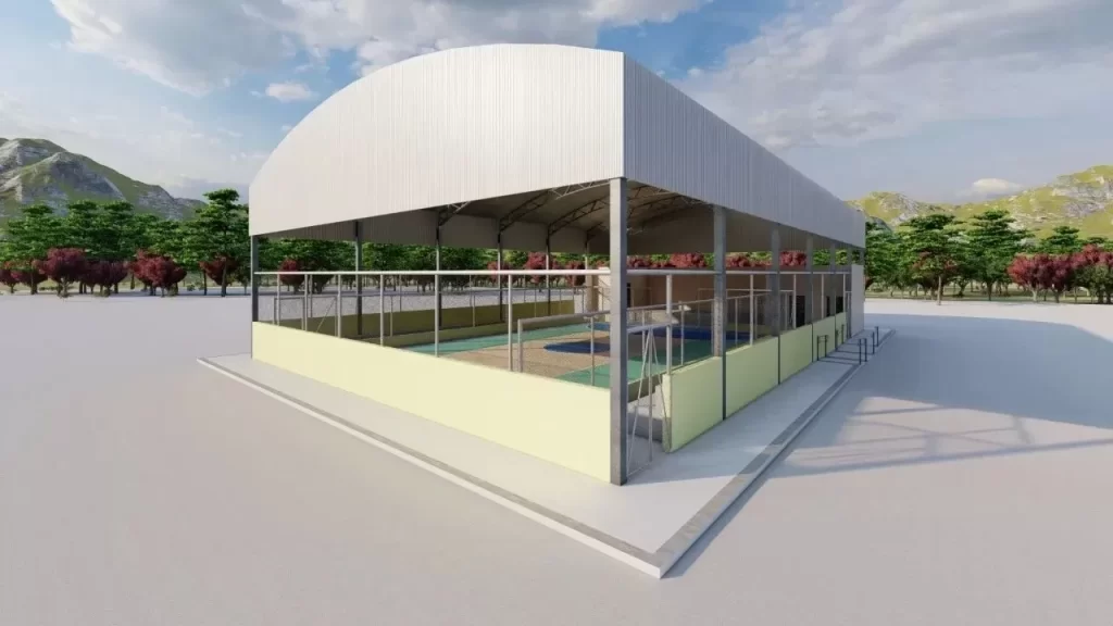 Quadra Poliesportiva no Brejo